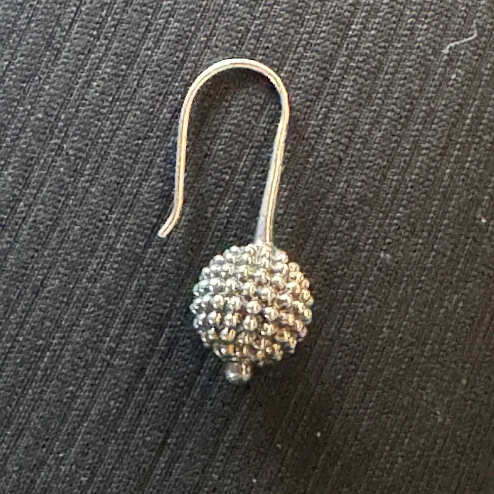 LAGOS Sterling Silver Caviar Ball Drop earrings